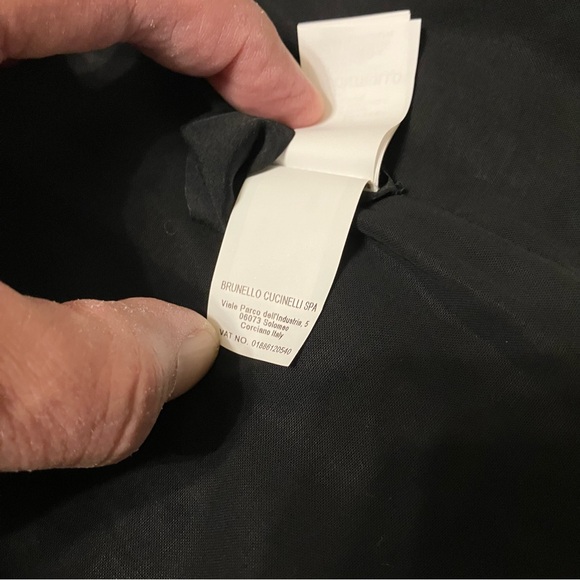 BRUNELLO CUCINELLI Jacket / Coat BLACK Sheer EMBELLISHED Crystals - Sz M Italy - Picture 12 of 16